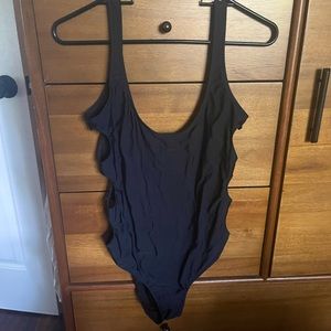 Lolli heart cutout low back one piece swimsuit
